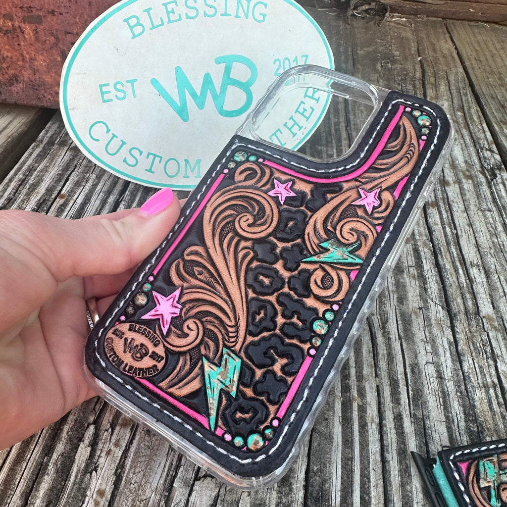 Tooled Leather Phone Case