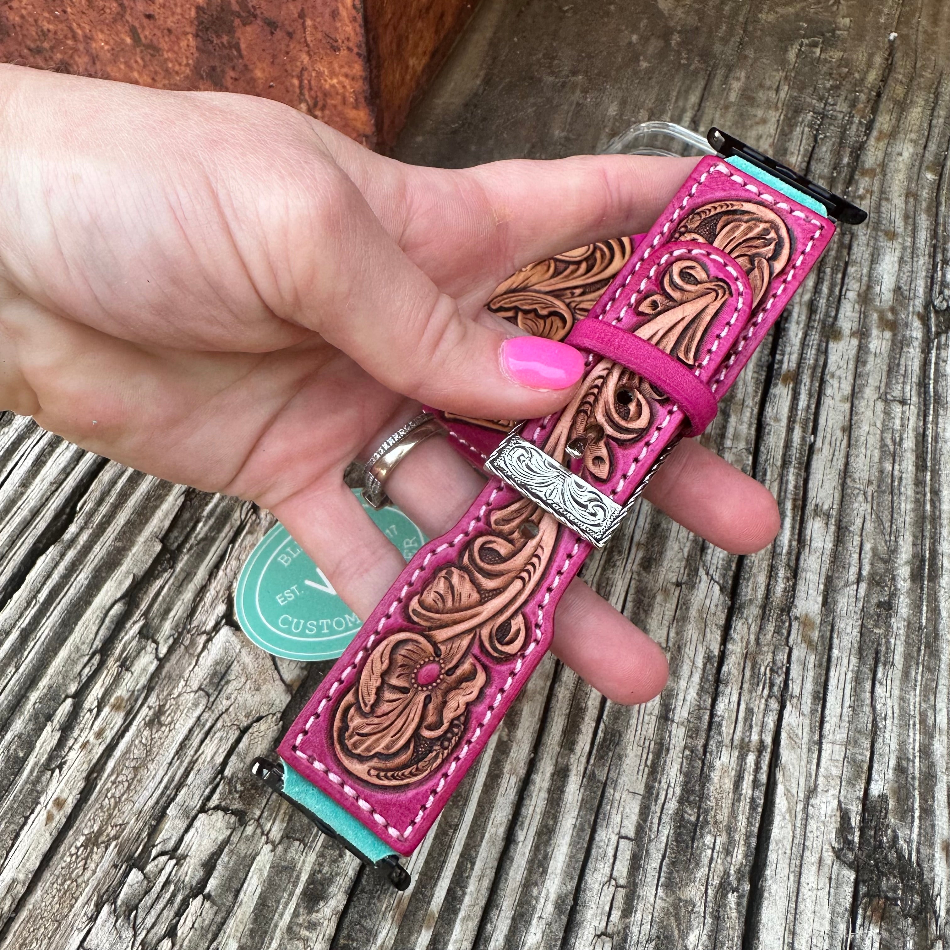 Tooled Leather Phone Case