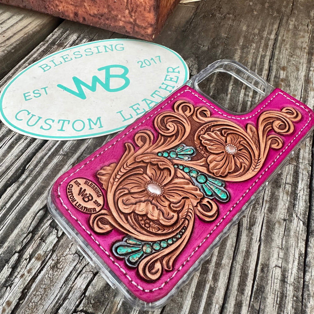 Tooled Leather Phone Case