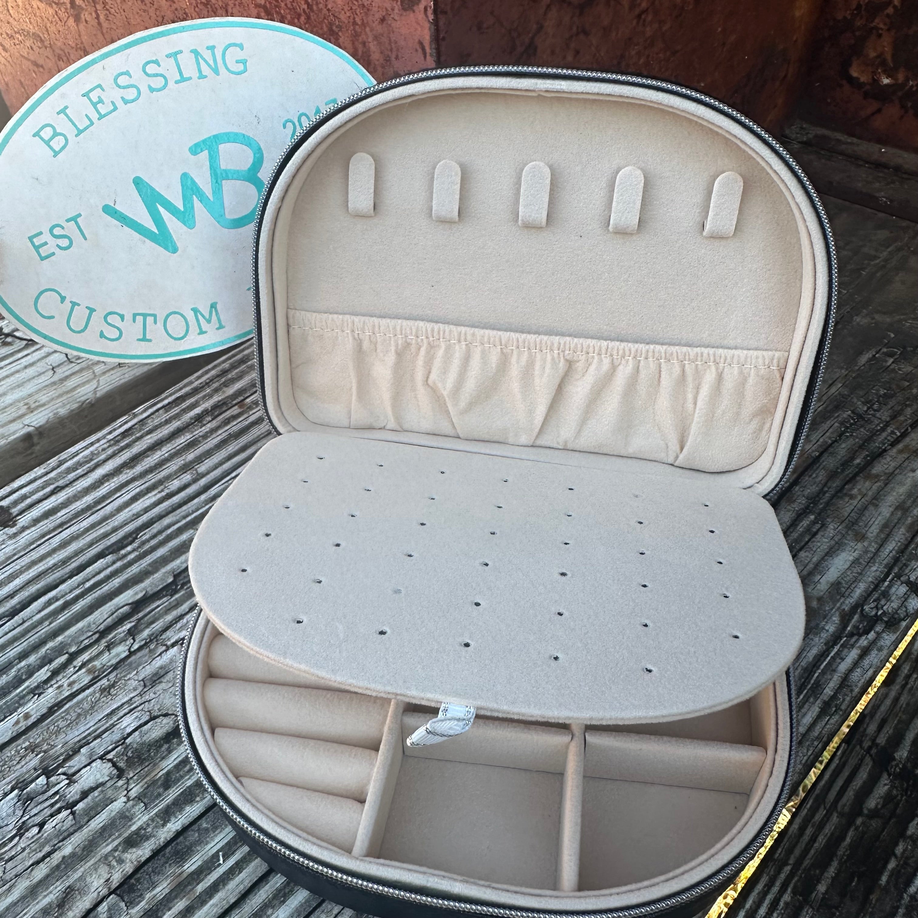 Tooled Leather Jewelry Case