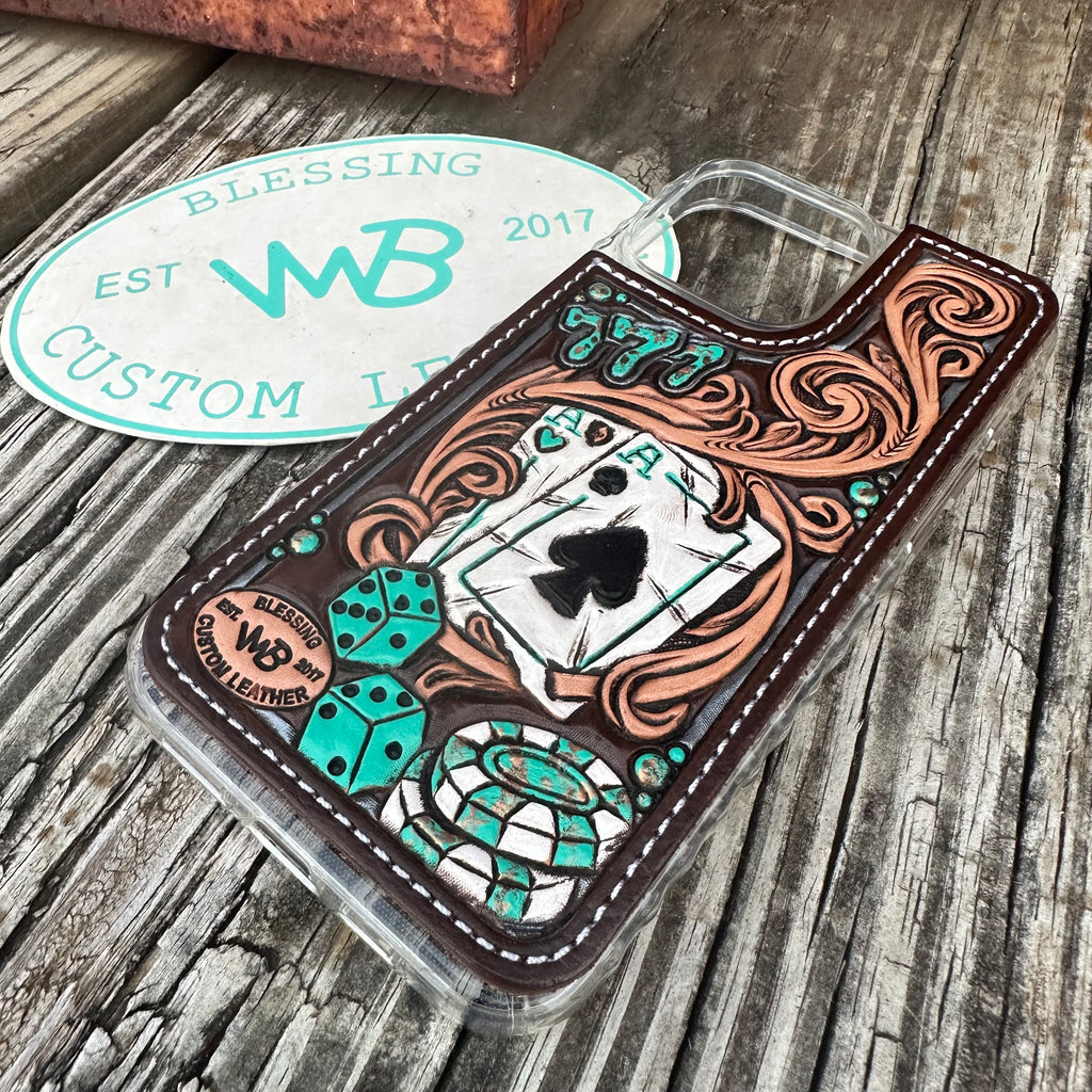 Tooled Leather Phone Case