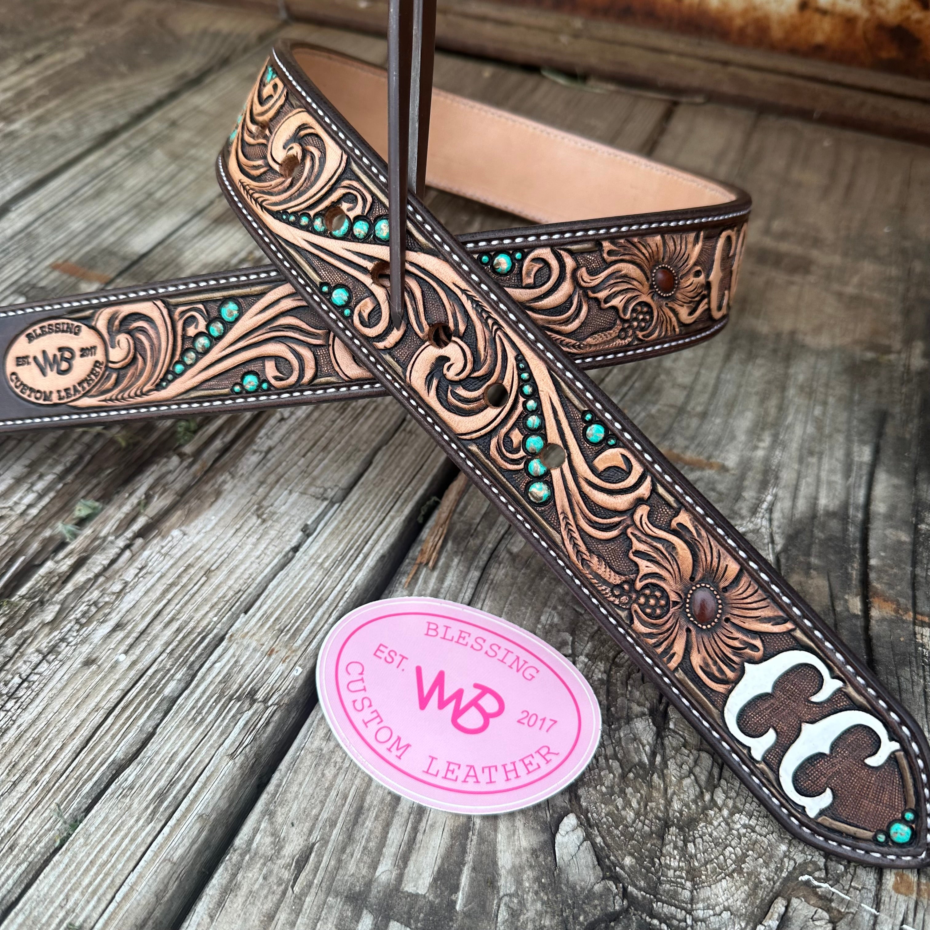 Customizable Belts Custom Belt INFORMATION ONLY – Blessing Custom Leather