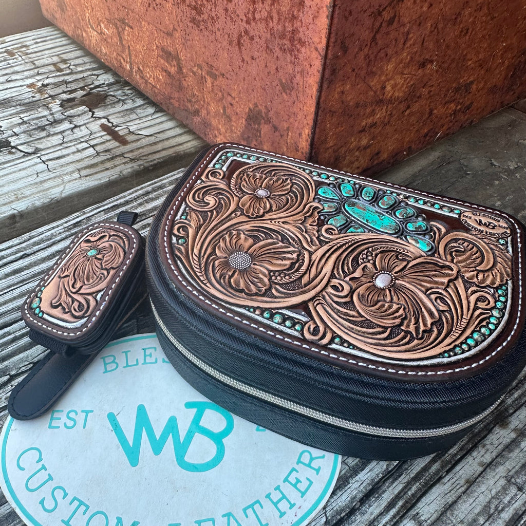 Tooled Leather Jewelry Case