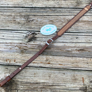 Basketweave Tooled Leather Rifle Sling