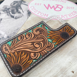 Tooled Leather Phone Case